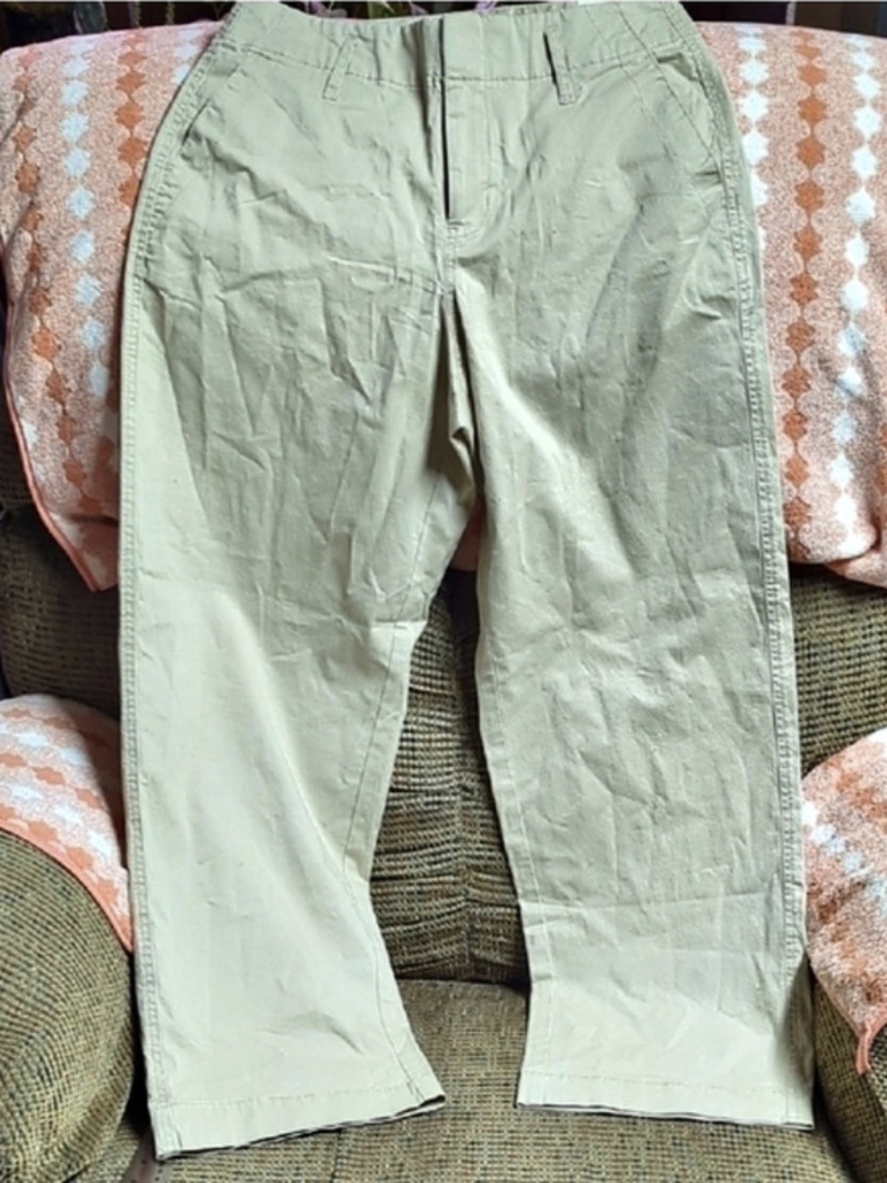 a new day High Rise Straight Hip & Thigh Pants Leg Pants Green Size 4